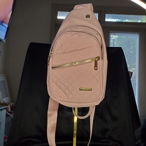 Pretty n Pink Chic Quilted Crossbody Chest Bag